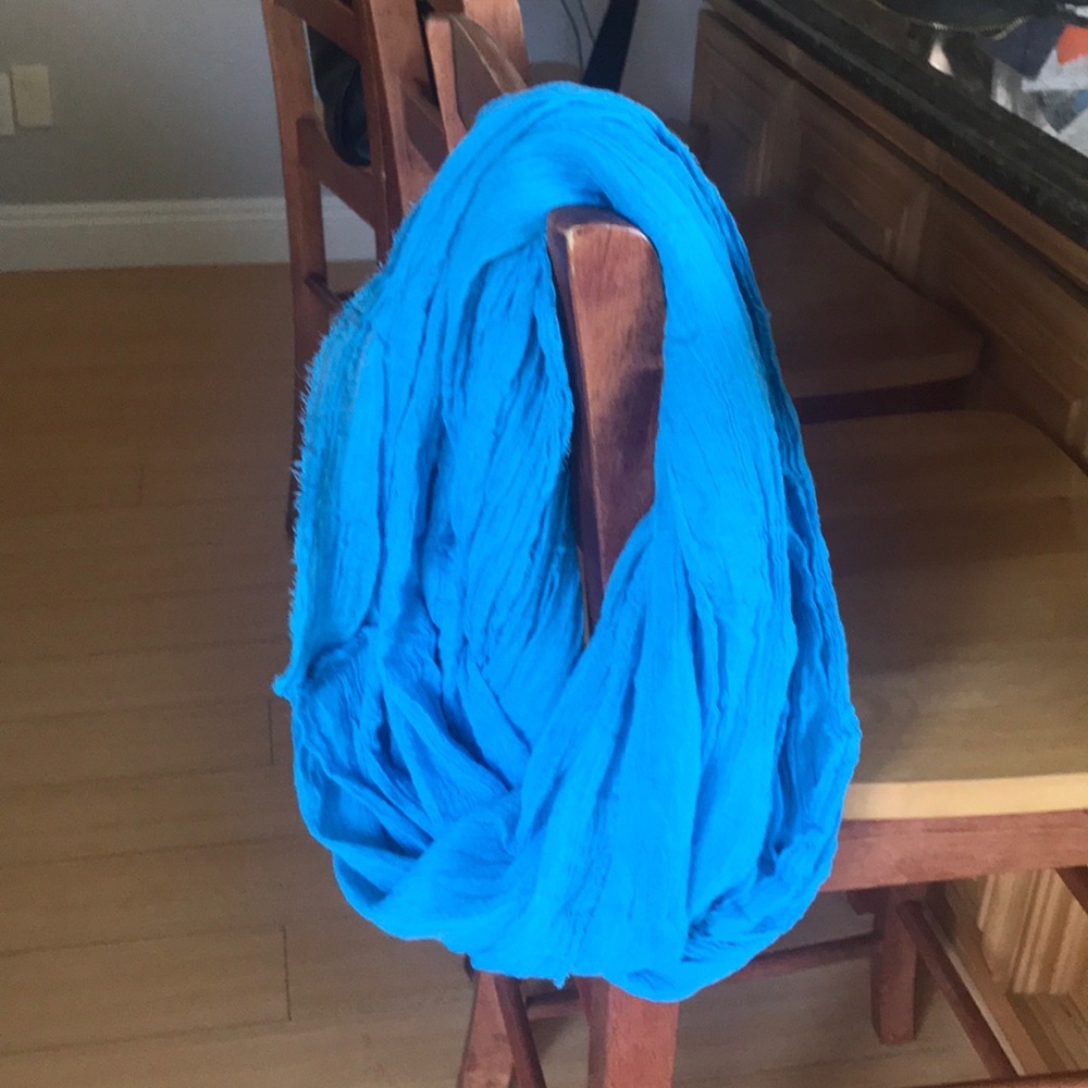 Turquoise infinity scarf